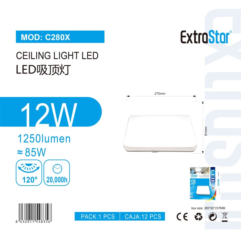 Ceiling light LED,12W