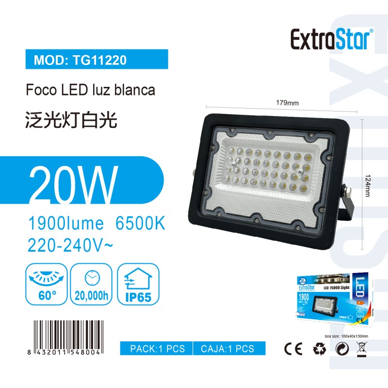 Foco LED 20W 6500K