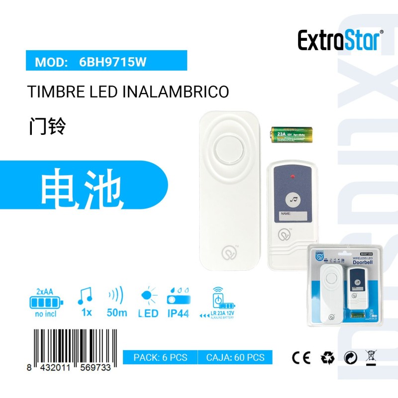 Timbre LED Inalambrico